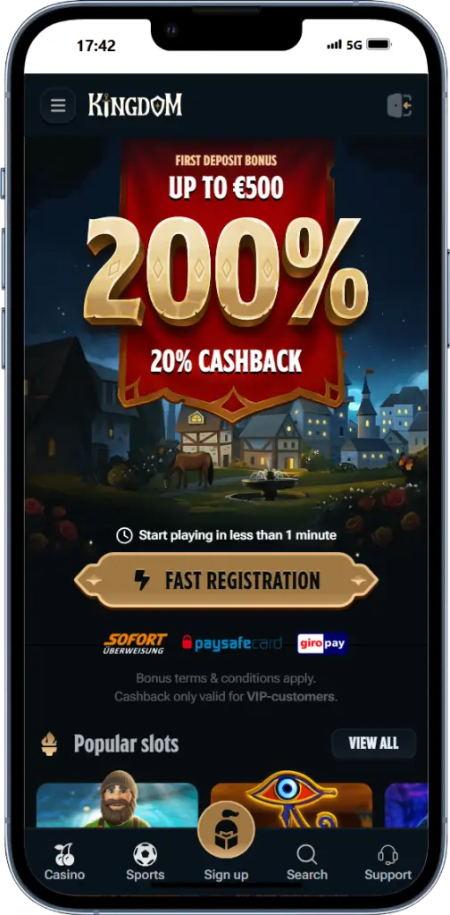 kingdom casino app